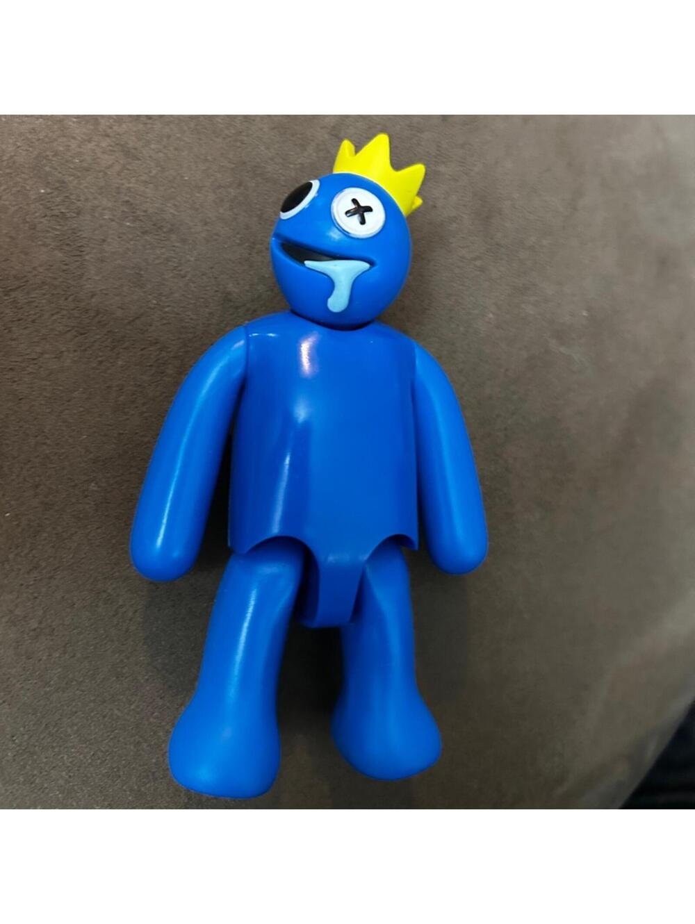 Rainbow Friends BLUE 5" Action Figure Metallic Crown Posable Series 1 PhatMojo